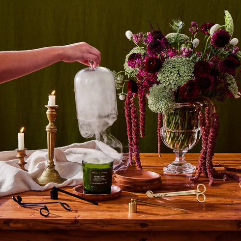 Wooden Candle Coaster Plate